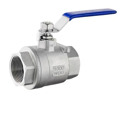 Conexión roscada de acero inoxidable de plata 201 304 316 válvula de bola femenina NPT BSP BSPT