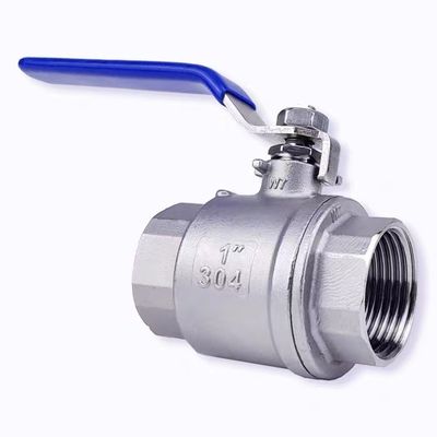 Conexión roscada de acero inoxidable de plata 201 304 316 válvula de bola femenina NPT BSP BSPT
