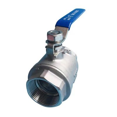 Conexión roscada de acero inoxidable de plata 201 304 316 válvula de bola femenina NPT BSP BSPT