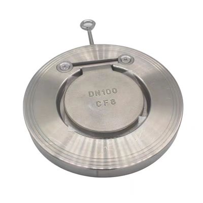 304 316 Válvula de compresión de oscilación de wafer delgado de acero inoxidable para aplicaciones industriales