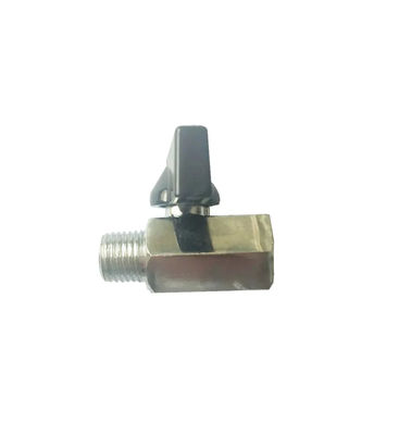 Mini válvula de bolas de bronce BSP de sexo masculino a femenino válvula de cierre pequeña de 1/8 "para fines generales