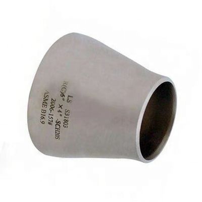 Acero inoxidable 304 316 316L Reducidor excéntrico concéntrico DN25-DN100 Plata 1/4'-40