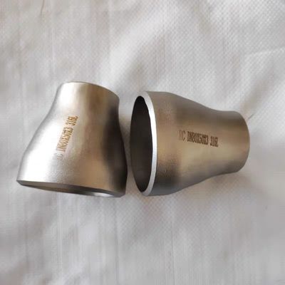 Acero inoxidable 304 316 316L Reducidor excéntrico concéntrico DN25-DN100 Plata 1/4'-40