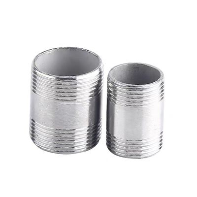 WZ 1/8"-4" de acero inoxidable 201 301 316 NPT BSP con rosca para tubos NIPPLE conector