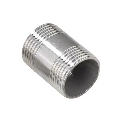 WZ 1/8"-4" de acero inoxidable 201 301 316 NPT BSP con rosca para tubos NIPPLE conector
