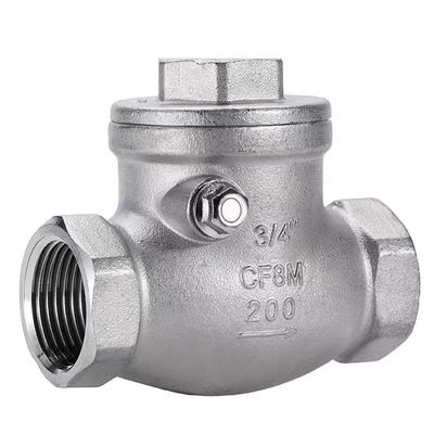 WZ SS 304 316 CF8 CF8M válvula de control de oscilación cilíndrica sin retorno 200WOG 1/2"-4" igual