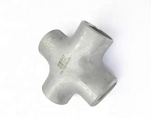 Acero inoxidable SCH40S tubo de soldadura trasero con conector transversal de 4 vías de 1&quot;-4&quot; DN25-DN100