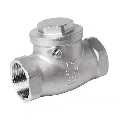 WZ SS 304 316 CF8 CF8M válvula de control de oscilación cilíndrica sin retorno 200WOG 1/2"-4" igual