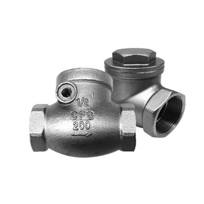 WZ SS 304 316 CF8 CF8M válvula de control de oscilación cilíndrica sin retorno 200WOG 1/2"-4" igual