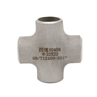Acero inoxidable SCH40S tubo de soldadura trasero con conector transversal de 4 vías de 1&quot;-4&quot; DN25-DN100