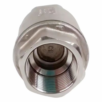 Válvula de verificación vertical con rosca H12 con material de acero inoxidable 201