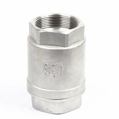 Válvula de verificación vertical con rosca H12 con material de acero inoxidable 201