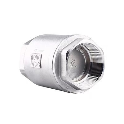 Válvula de verificación vertical con rosca H12 con material de acero inoxidable 201
