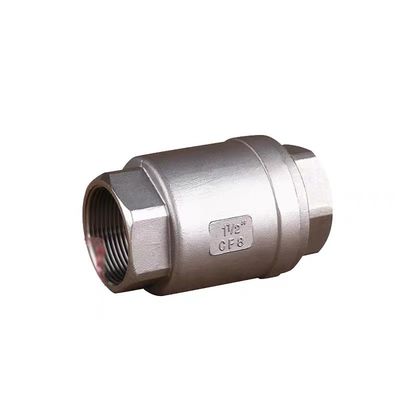 Válvula de verificación vertical con rosca H12 con material de acero inoxidable 201
