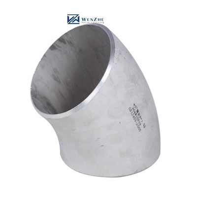 Acero inoxidable 304 316 45 grados Largo radio Codo 1&quot;-4&quot; DN25-DN100 Código de cabeza cilíndrico