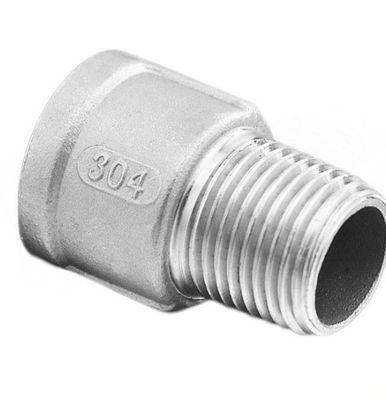 Acero inoxidable 201/304 Conector de tubo de rosca masculino y femenino con diseño recto