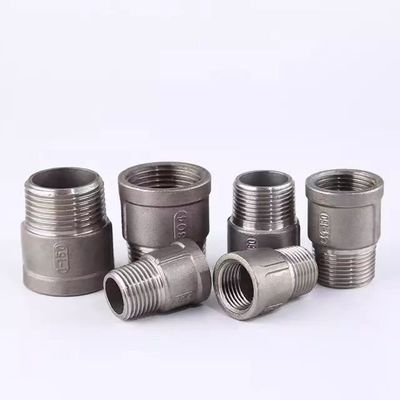 Acero inoxidable 201/304 Conector de tubo de rosca masculino y femenino con diseño recto