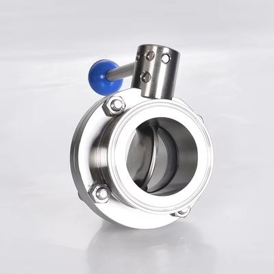 Valvula de mariposa de tipo de obleas eléctricas SS304/316L para medios de temperatura normal
