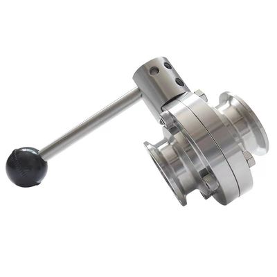 Valvula de mariposa de tipo de obleas eléctricas SS304/316L para medios de temperatura normal