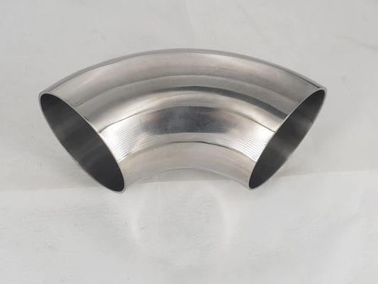 Fundido de acero inoxidable sanitario 304 316L Tri-clamp Instalación rápida y soldadura Codo 90 grados de ajuste de tubería