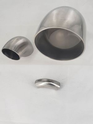 Fundido de acero inoxidable sanitario 304 316L Tri-clamp Instalación rápida y soldadura Codo 90 grados de ajuste de tubería