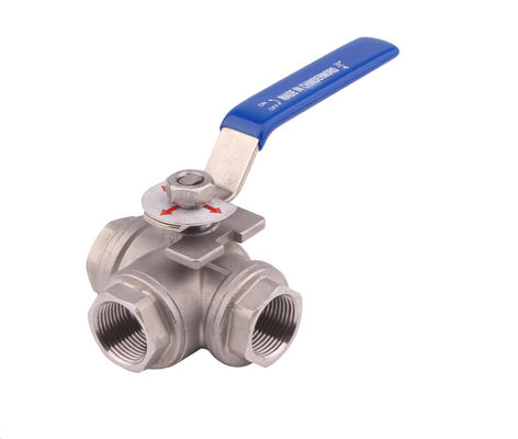 Apoyo personalizado OEM de acero inoxidable sanitario 304/316L Tri Clamp 3PC válvula de bola con actuador neumático