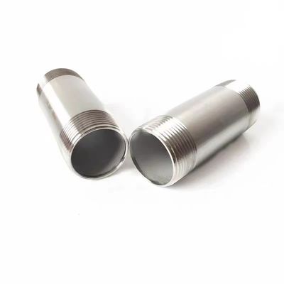 DN6*50-300 mm de acero inoxidable 201 304 roscado con pezón de cañón largo para accesorios de tuberías BSP