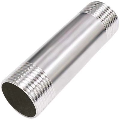 DN6*50-300 mm de acero inoxidable 201 304 roscado con pezón de cañón largo para accesorios de tuberías BSP
