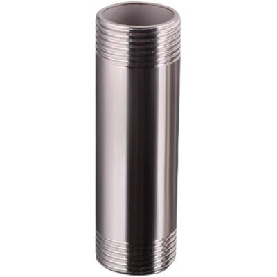 DN6*50-300 mm de acero inoxidable 201 304 roscado con pezón de cañón largo para accesorios de tuberías BSP