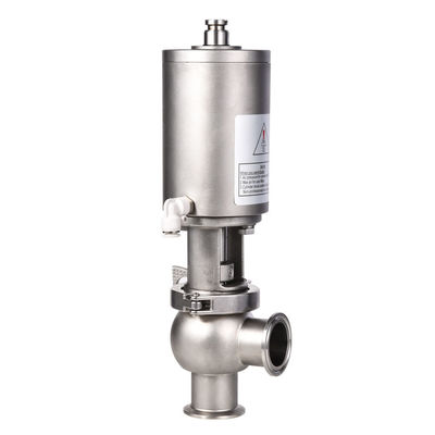 WZ sanitario de acero inoxidable 3 Way Pneumático para detener la válvula de retroceso para sus necesidades
