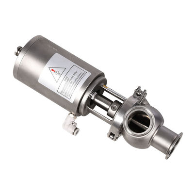 WZ sanitario de acero inoxidable 3 Way Pneumático para detener la válvula de retroceso para sus necesidades