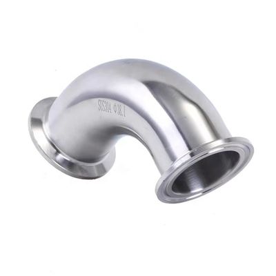 WZ Acero inoxidable sanitario 304 316 90 grados Codo de tubería con código de cabeza cilíndrica