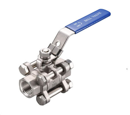Cowin Brewing 1''-8'' 3PC válvula de bolas de acero inoxidable 304 NPT roscado para agua de gas de petróleo