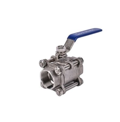 Cowin Brewing 1''-8'' 3PC válvula de bolas de acero inoxidable 304 NPT roscado para agua de gas de petróleo