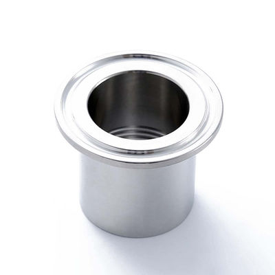 Espejo pulido 304 316L de acero inoxidable sanitario Tri abrazadera de hilo femenino tubo adaptador de ajuste