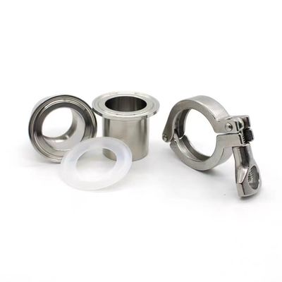 Código de cabeza cilíndrica WZ SS 304 316 Tri Clamp Conexión rápida Conjunto de abrazaderas para tuberías sanitarias