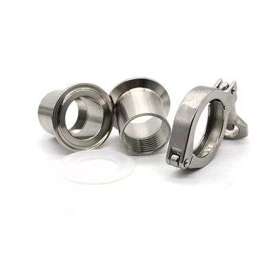 Código de cabeza cilíndrica WZ SS 304 316 Tri Clamp Conexión rápida Conjunto de abrazaderas para tuberías sanitarias
