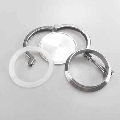 Acero inoxidable 316 304 Tri Clamp 3A Conjunto de tapa de extremo de ferrule ciego para equipos sanitarios