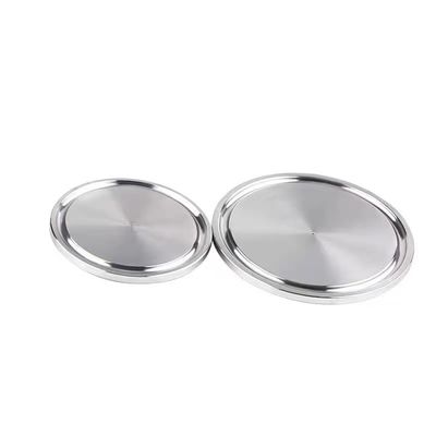WZ 304 316L de acero inoxidable Tri Clamp Sanitario Tubos tapa de tapa de extremo Clampada de placa ciega Ferrule ciego sólido