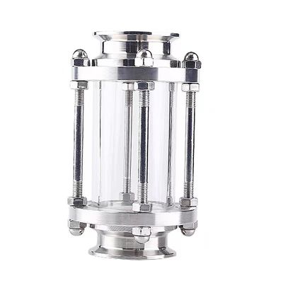 Acero inoxidable sanitario 316/304 Accesorios para tuberías Tri-clamp Vidrio tubular recto