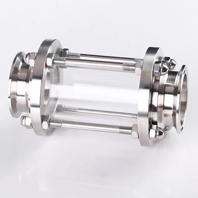 Acero inoxidable sanitario 316/304 Accesorios para tuberías Tri-clamp Vidrio tubular recto