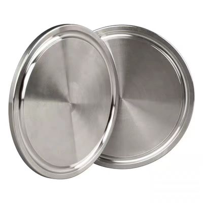 WZ 304 316L de acero inoxidable Tri Clamp Sanitario Tubos tapa de tapa de extremo Clampada de placa ciega Ferrule ciego sólido