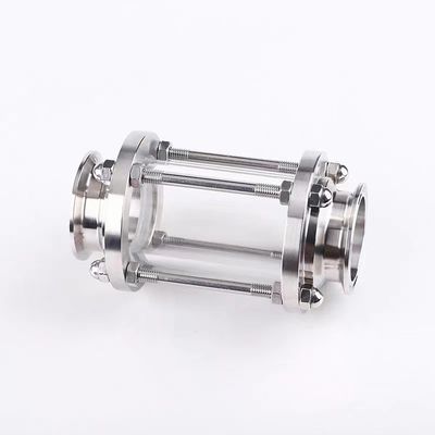 Acero inoxidable sanitario 316/304 Accesorios para tuberías Tri-clamp Vidrio tubular recto