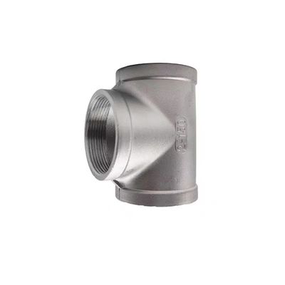 Fusión de acero inoxidable tipo WZ 304T alambre interior Tee de juntas de tornillo de rosca de tubería de agua de juntas de plomería accesorios NPT BSP BSPT