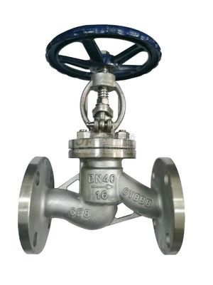 Manual certificado ISO9001 RTS J41W-16P de acero inoxidable 304 2" API válvula de globo con brida
