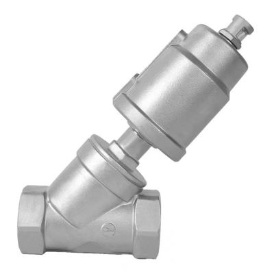 Válvula de asiento de ángulo de acero inoxidable versátil 304 316 para diferentes aplicaciones 1/8 "-4