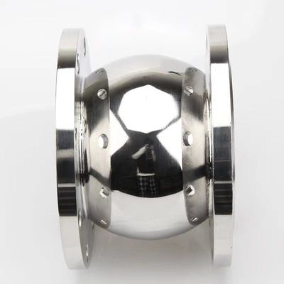 Válvula de control de silencio de tipo bola de acero inoxidable sanitario para medios de temperatura normal