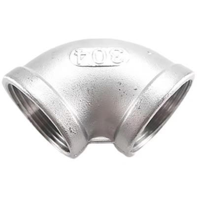 Fittings para tubos de acero inoxidable con rosca SS 201 304 316 316L 90 grados de fundición NPT BSPT DIN Codo