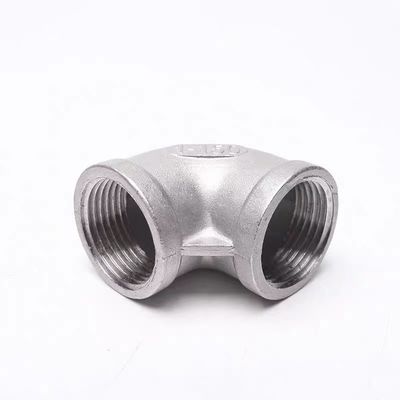 Fittings para tubos de acero inoxidable con rosca SS 201 304 316 316L 90 grados de fundición NPT BSPT DIN Codo