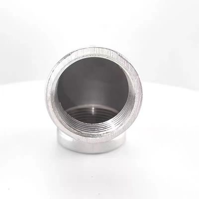 Fittings para tubos de acero inoxidable con rosca SS 201 304 316 316L 90 grados de fundición NPT BSPT DIN Codo